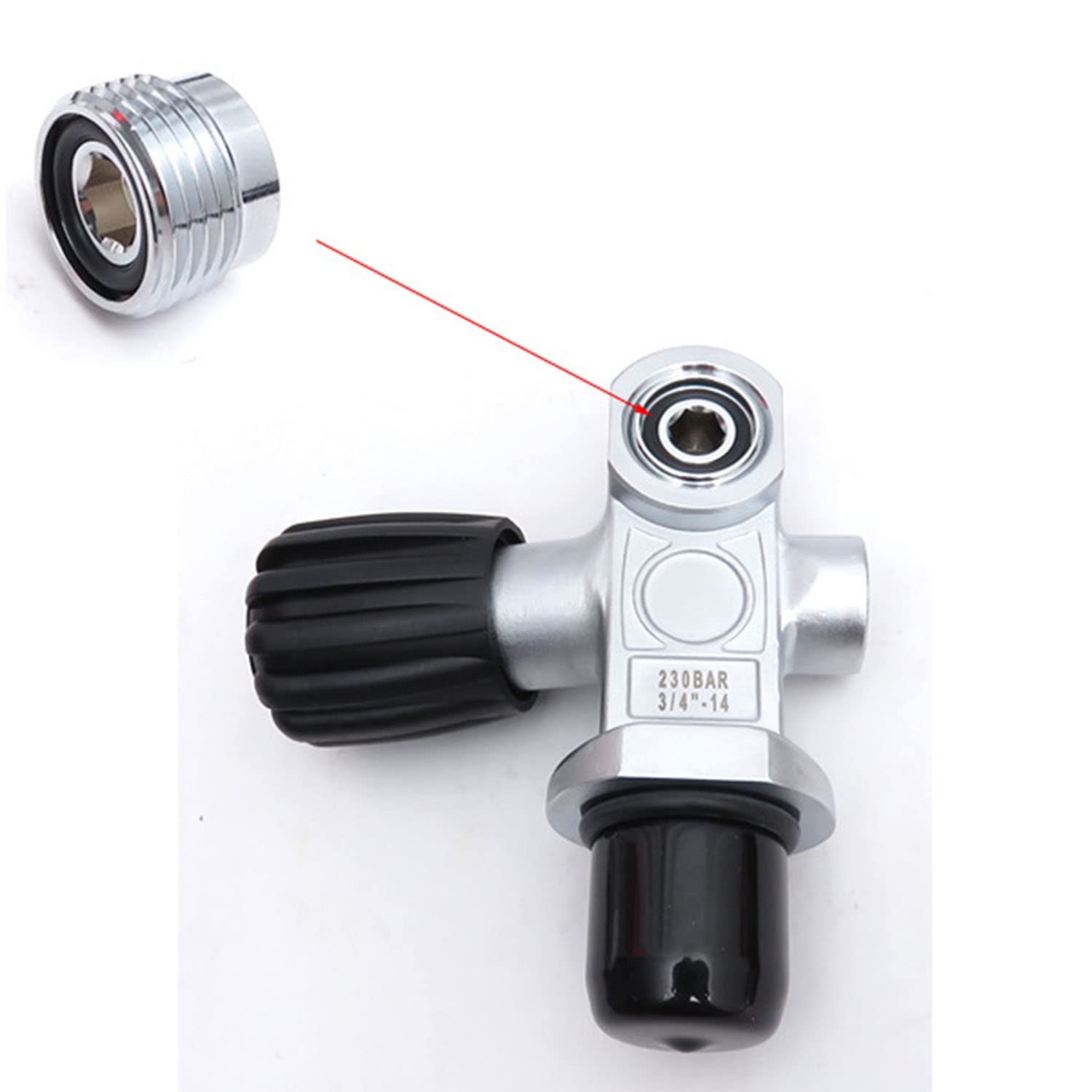 heyous 2pcs Scuba Diving Tank Valve Adapter York Insert Regulator for Any...