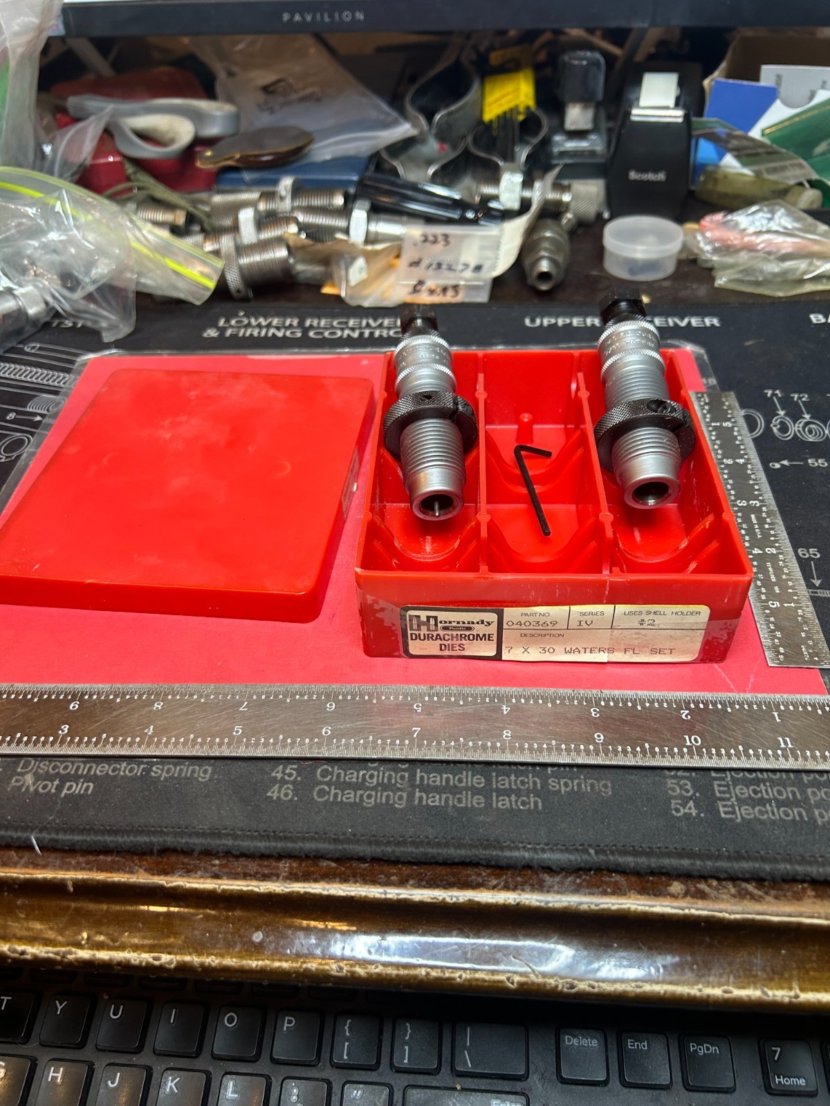 Hornady/Pacific Durachrome 2-Die Set for 7 x 30 Waters