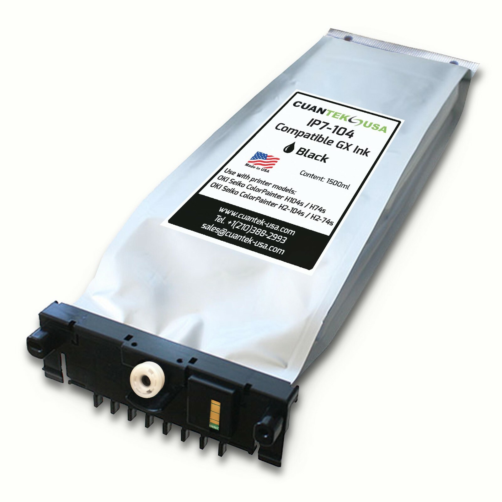 IP7 Compatible BLACK Ink 1500ml for OKI SEIKO ColorPainter H-104 H-74 H2-104 74