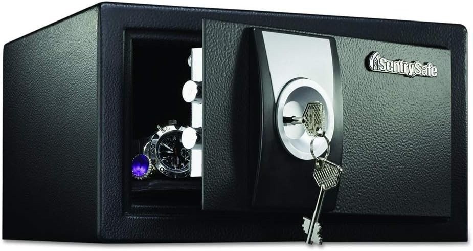 SentrySafe Black Security Safe with Key Lock for Home, Office, or Dorm holds ...