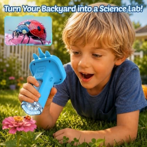 Portable Handheld Digital Microscope for Kids - Mini Digital Kids Microscope Kit