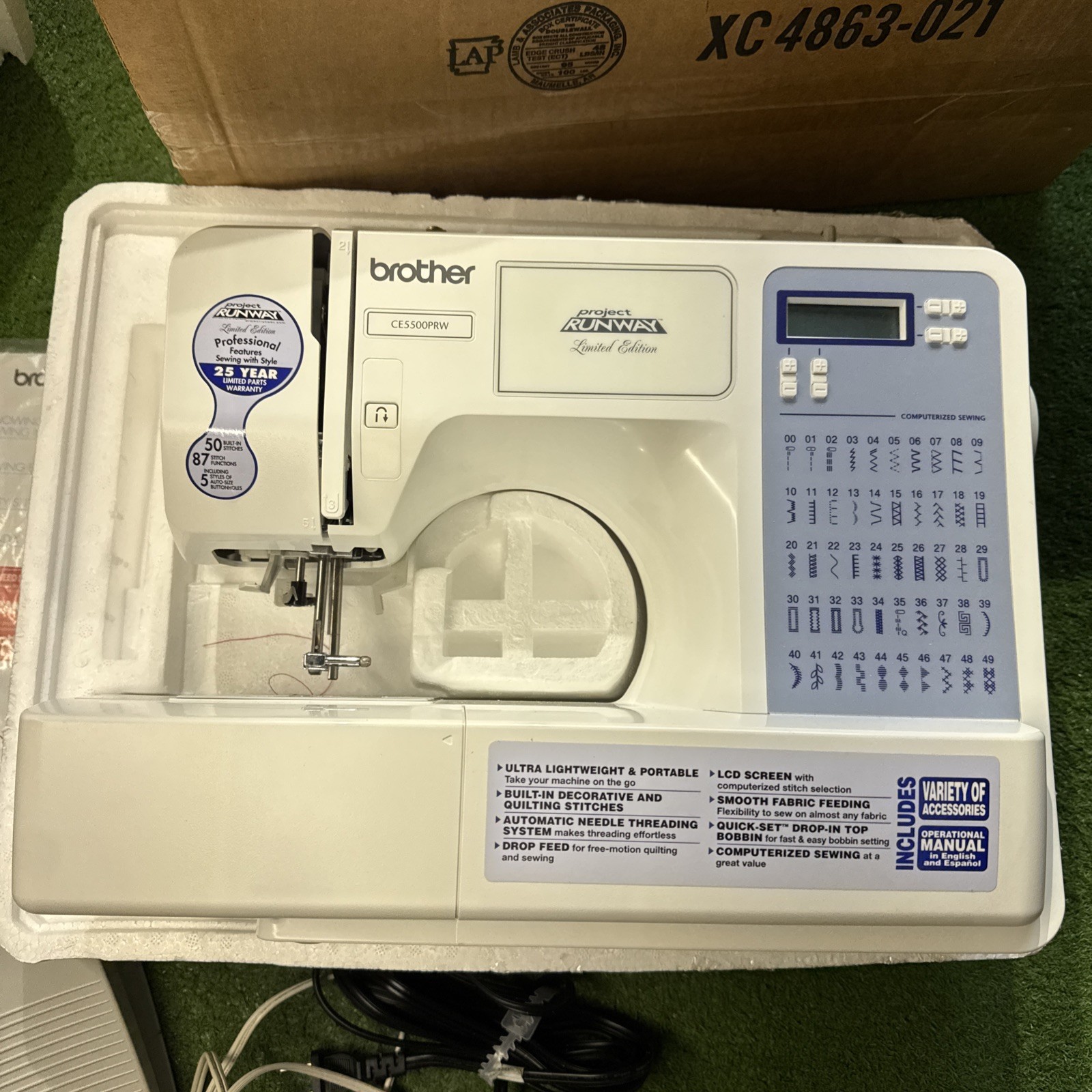 Brother CE5500PRW - Project Runway Edition - Computerized Sewing Machine WOW !!