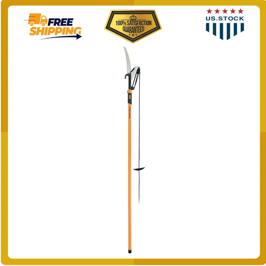 Fiskars Extendable Tree Pruner and Pole Saw 7 to 12 Foot Reach