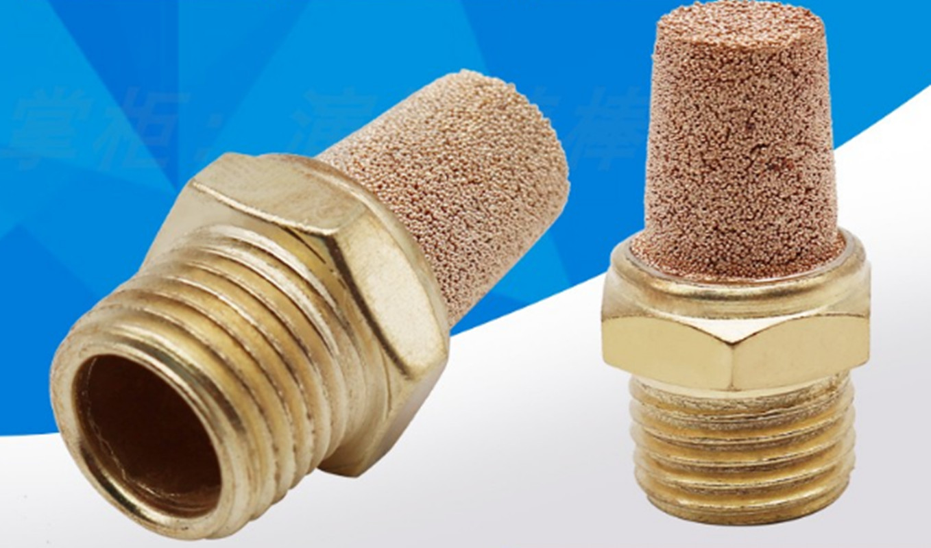5pc New Pneumatic BRASS Muffler 3/8'' Silencer Noise Filter