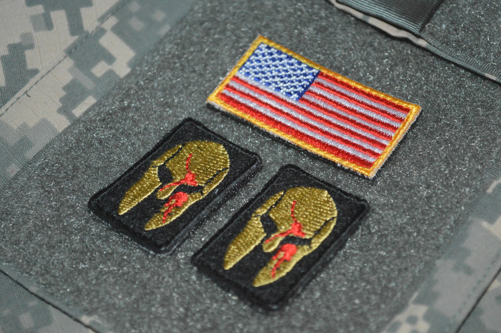 KILLER ELITE RANGER PATHFINDERS NINJA NETWORK 3-TAB: SPARTAN HELMET + US Flag CC