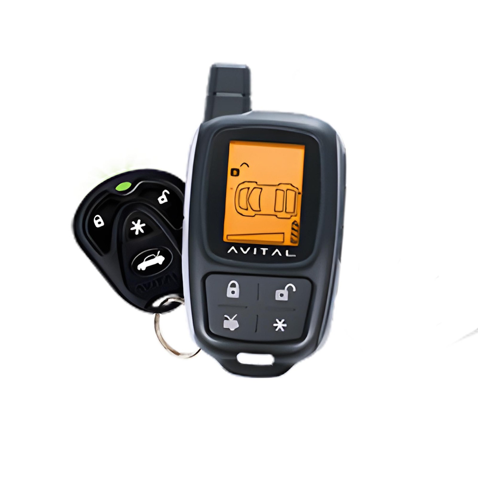 AVITAL 5305L 2-way LCD Security/Remote Start System 1/4 Mile Range