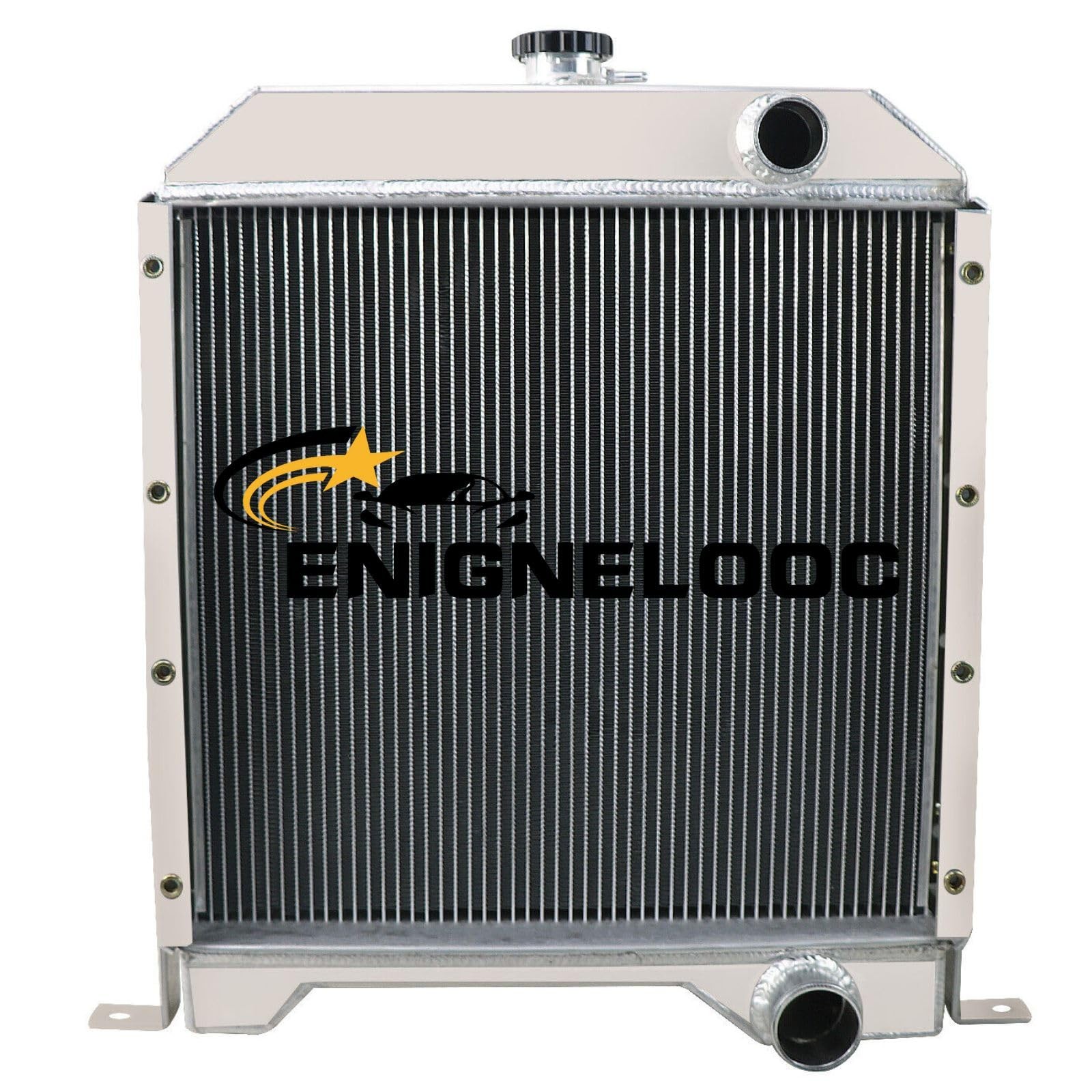 3-Row Core Aluminum Radiator For Skid Steer Loader 1840 1845C Diesel 1347609C1