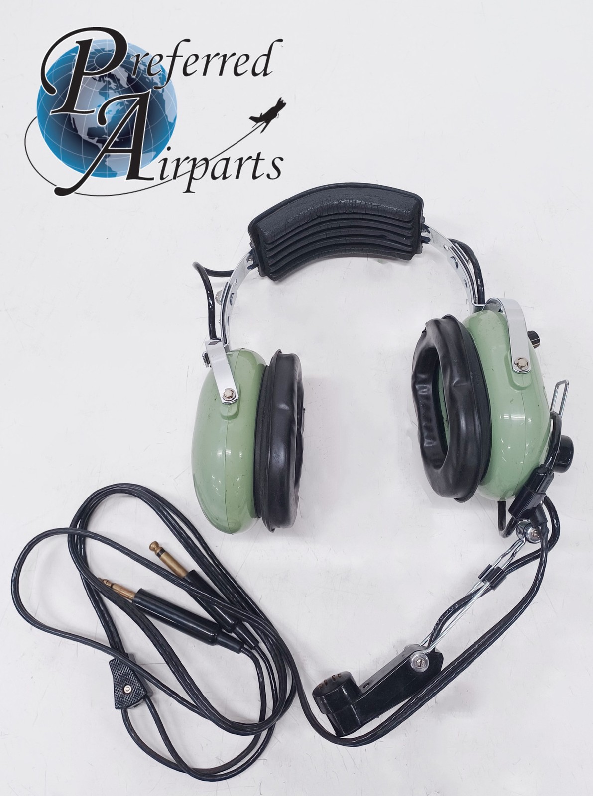 Used David Clark Beech Aviation Headset Model H10-30, p/n 12507G10 12507G-10