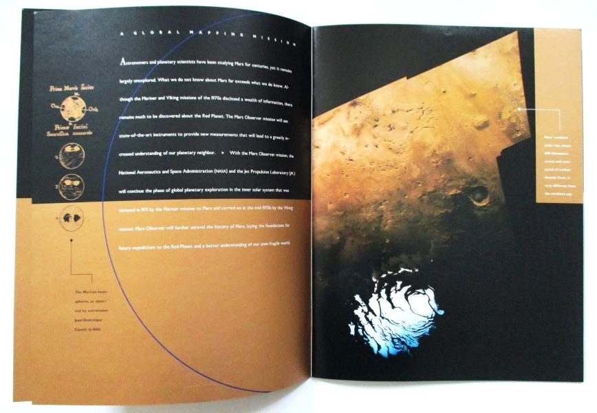 Mars Observer Mission & Why Mars? Booklets - NASA & Martin Marietta - 1992