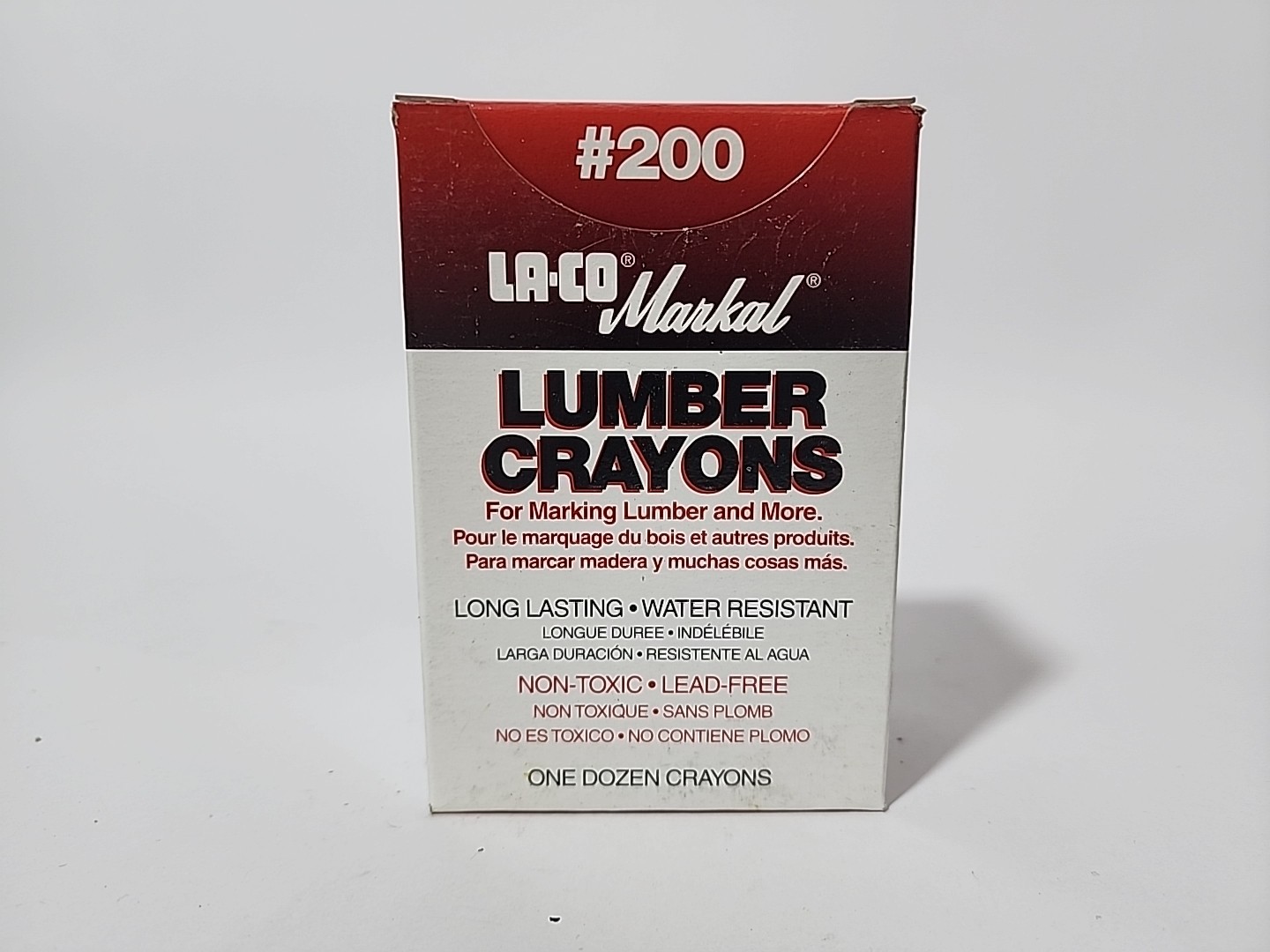 Markal 80351 Lumber Crayon, Large Tip, Yellow Color Family, Clay, 12 Pk