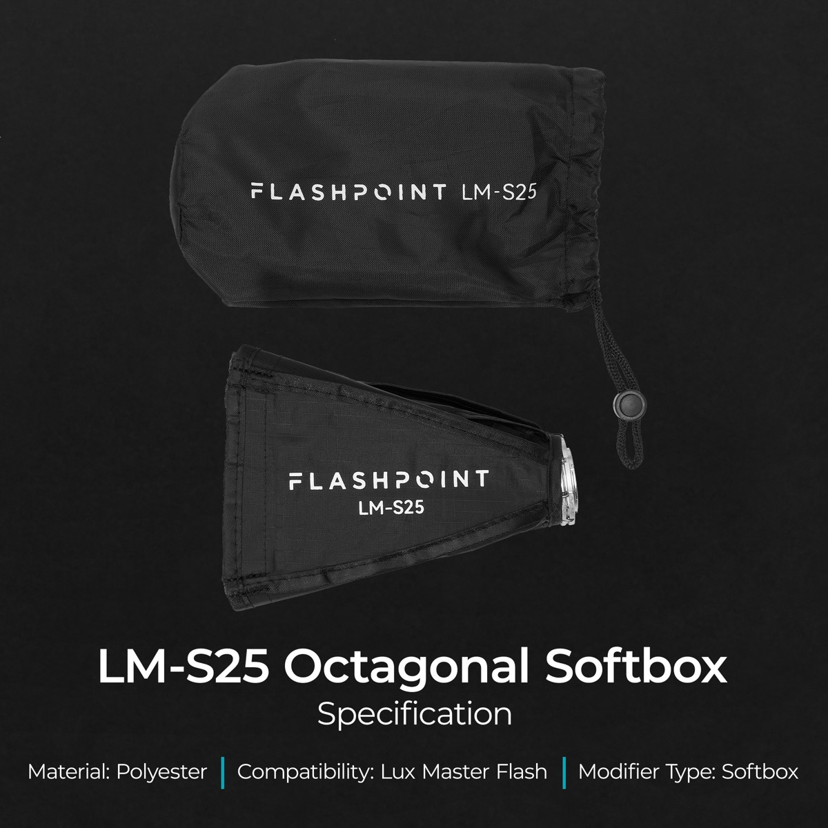 Flashpoint LM-S25 Octagonal Softbox for Lux Master Flash