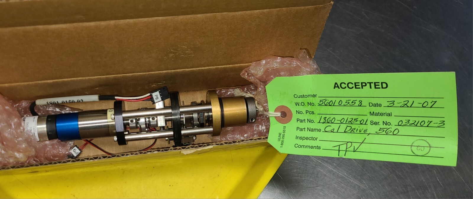 Faulhaber 2338P0042 1860-0125-01 Calibration Mechanism 021448 23/1 246:1 560