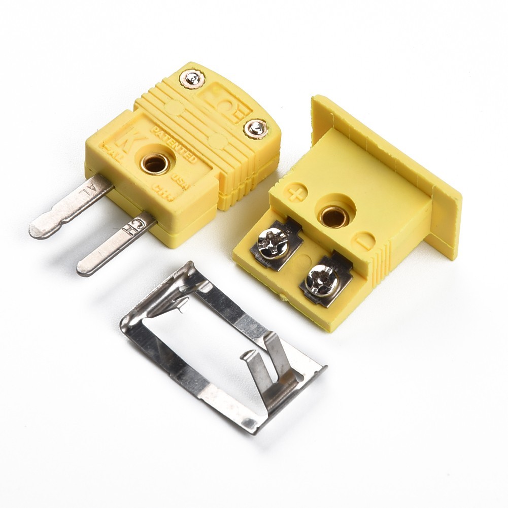 1 Set K Type Thermocouple Miniature-Socket & Panel Mount &Alloy-Plug Connector