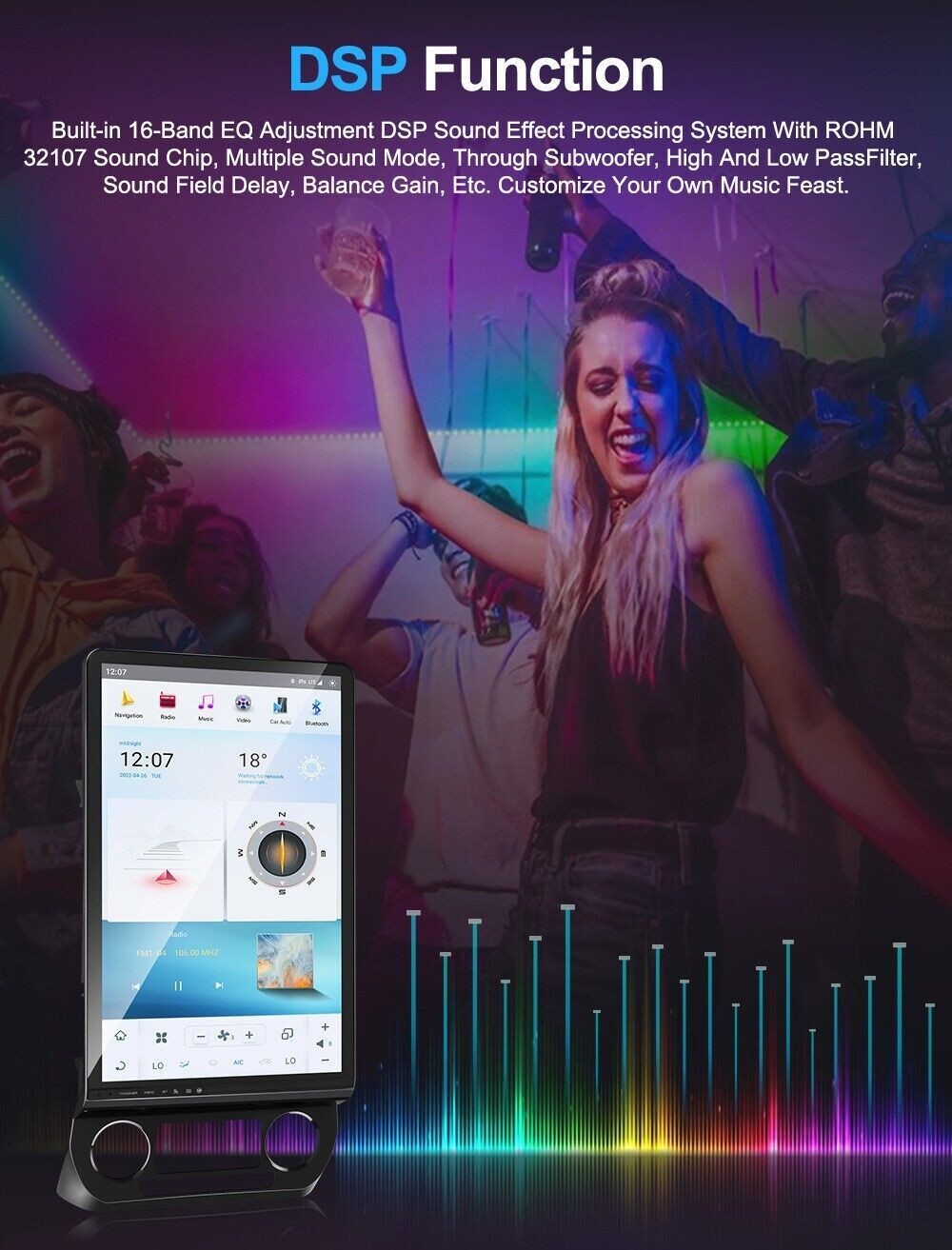 16.8'' Car Stereo Radio Auto Android Carplay 8+128GB For 2015-2021 Ford F-150