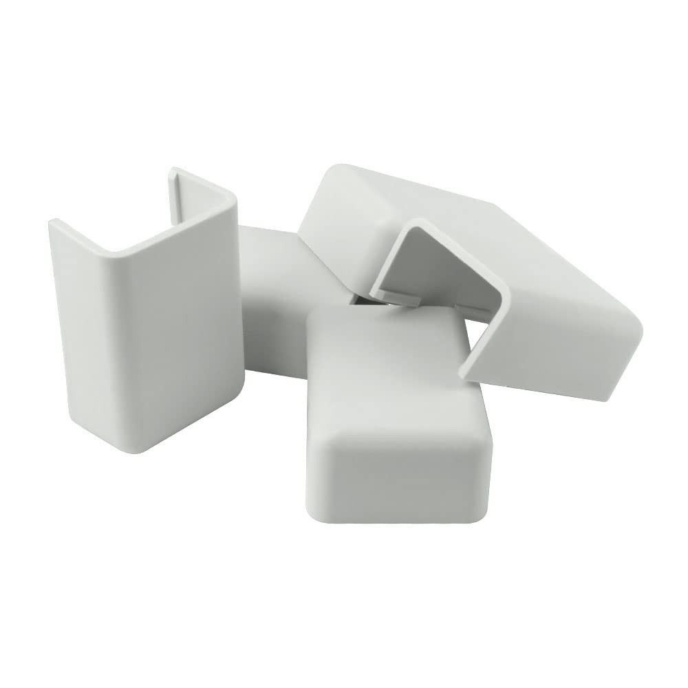 Construct ™ 5 Pack of Raceway End-caps 1.38in (White)