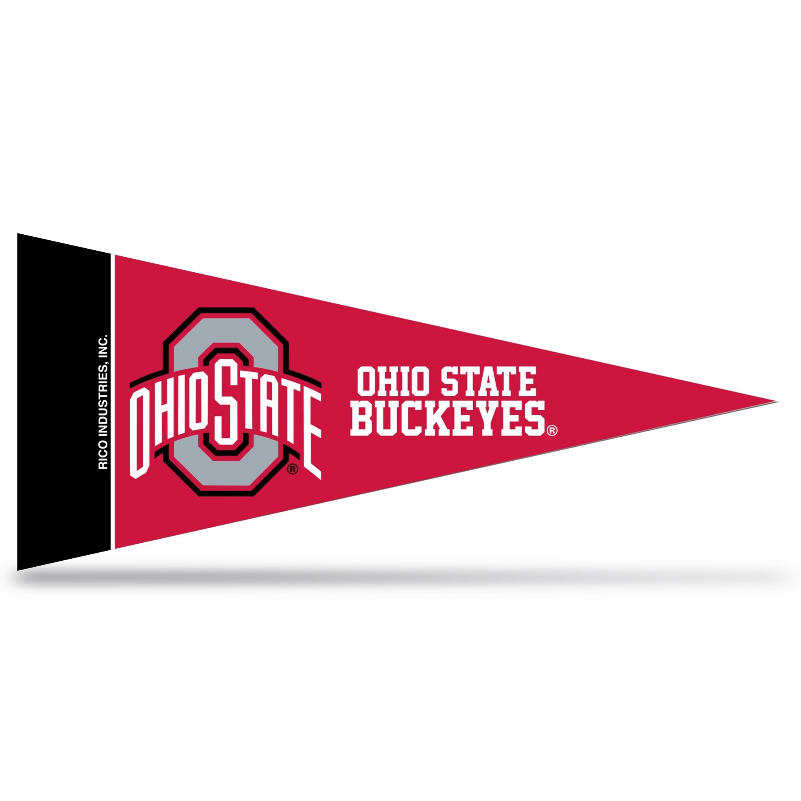 Ohio State Buckeyes NCAA Mini Pennant 9X4 Inch, Felt, Made in USA, Flag,