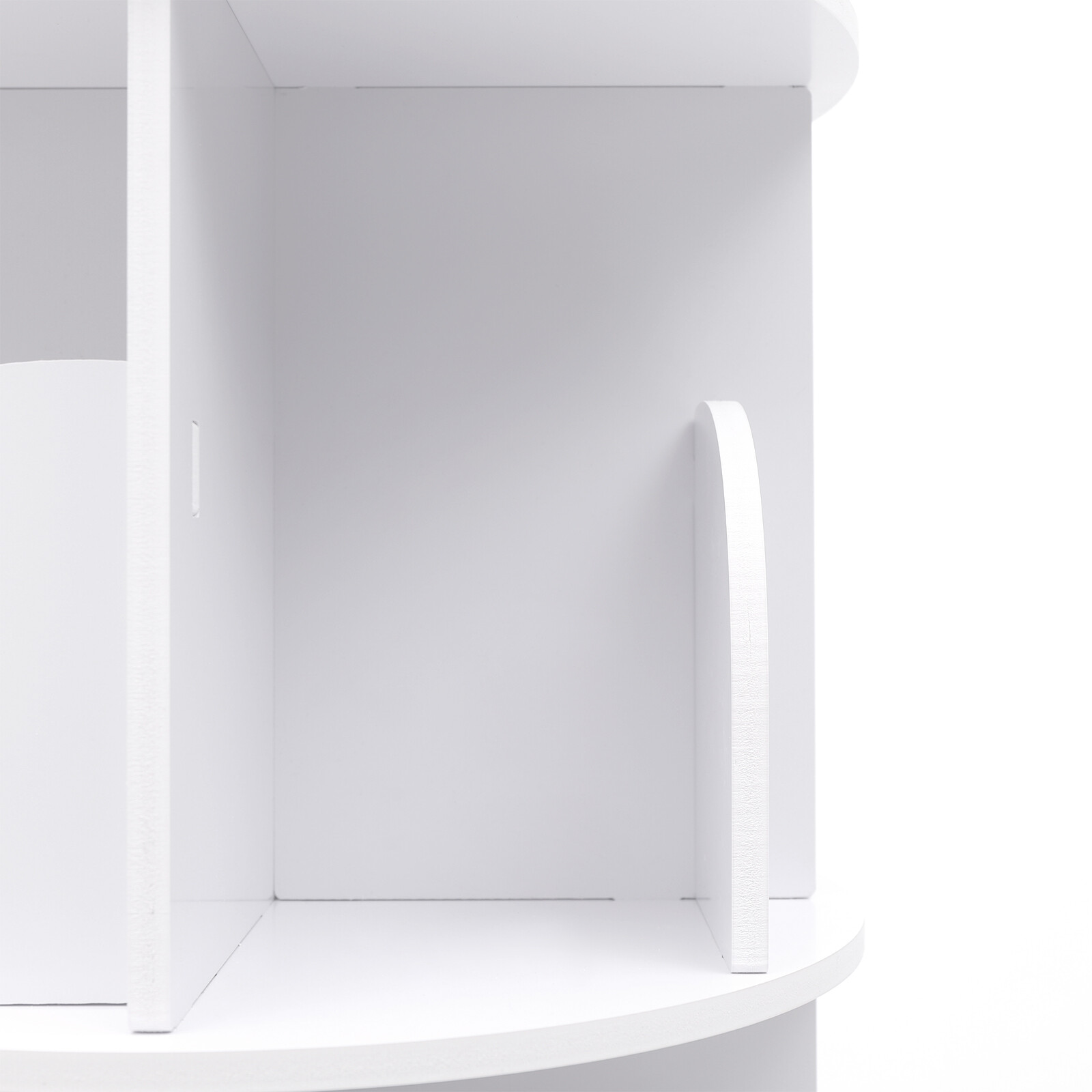 Rotating Bookshelf 360 Bookcase Freestanding Storage Shelf Display Rack 4 Tier