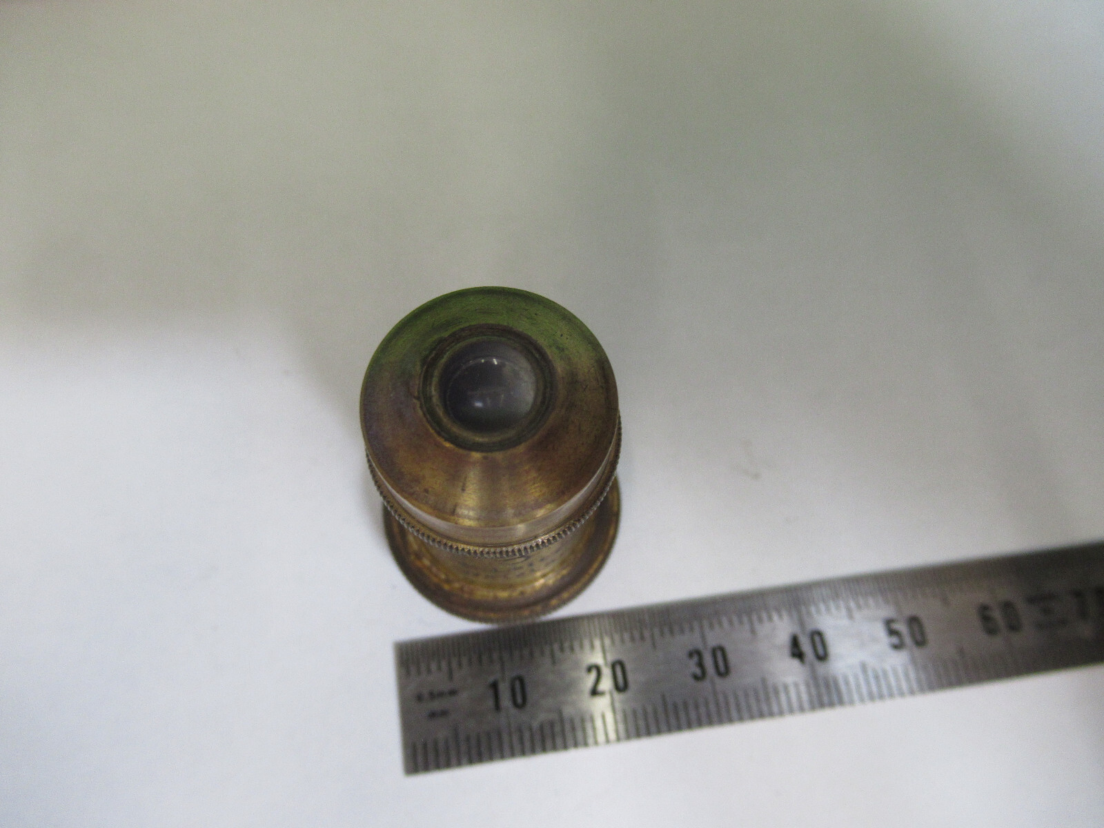 ANTIQUE BRASS ERNST LEITZ "3" OBJECTIVE MICROSCOPE AS PICTURED #H3-A-28