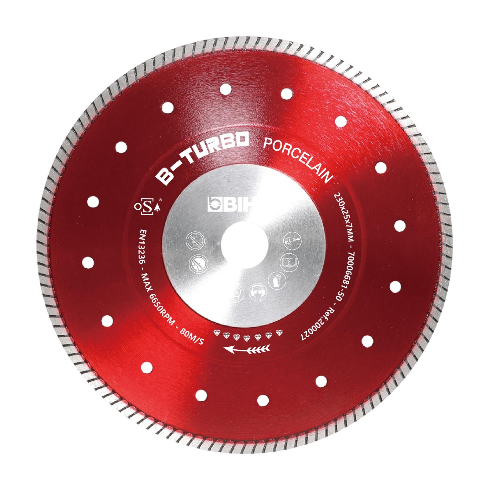 BIHUI B-Turbo Diamond Cutting Blade, 9-Inch - DCDT230