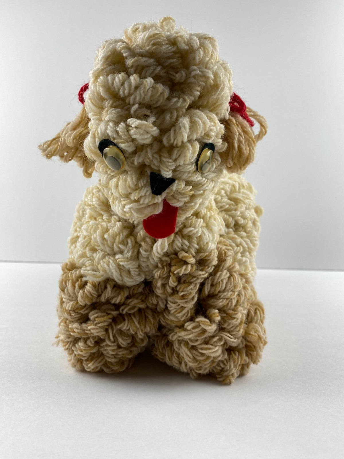 Yarn Craft Poodle Golden Doodle Dog Toilet Paper Holder Handmade