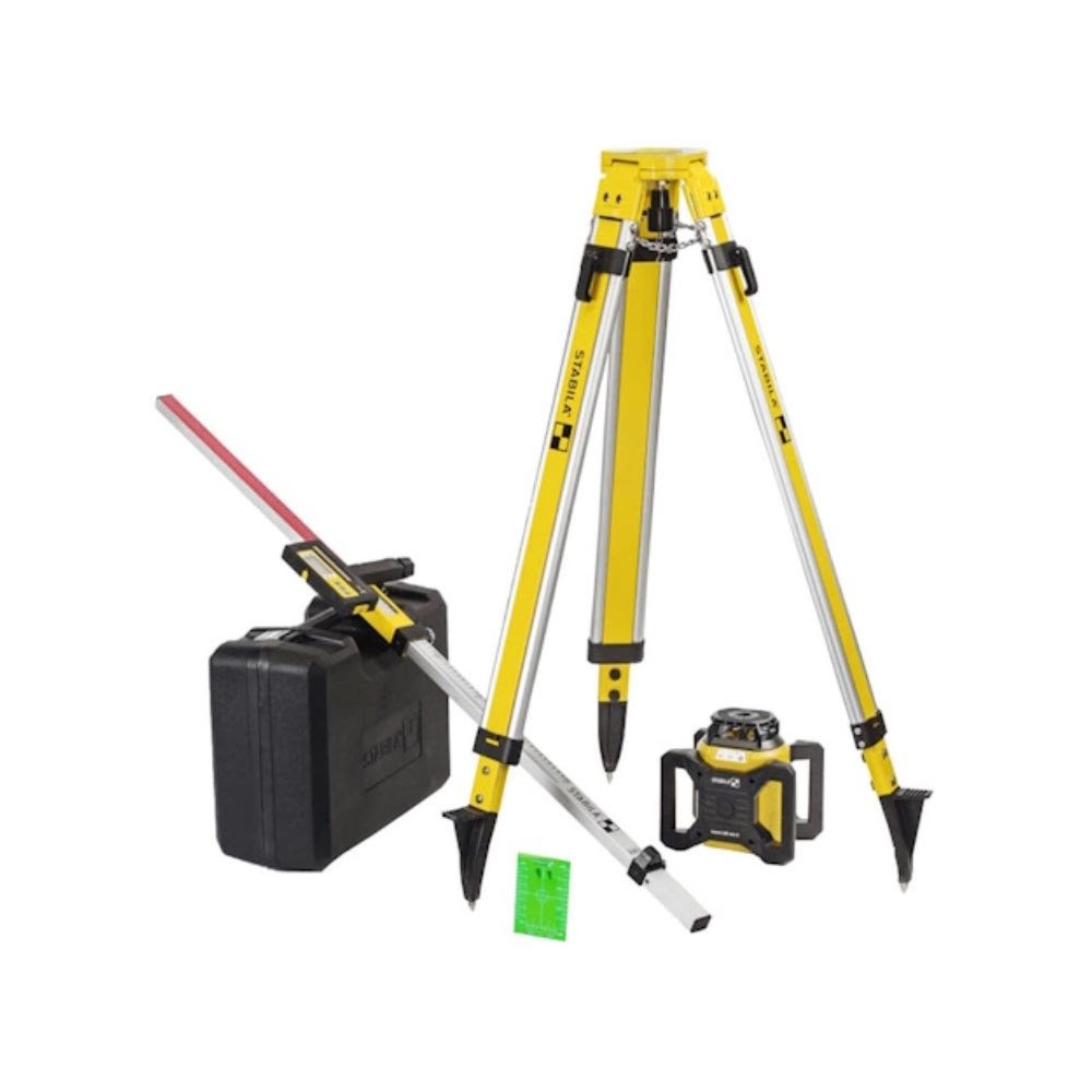 Stabila 04500 TR LAR 160 G Green Rotary Self-Leveling Laser Kit w/ Tripod