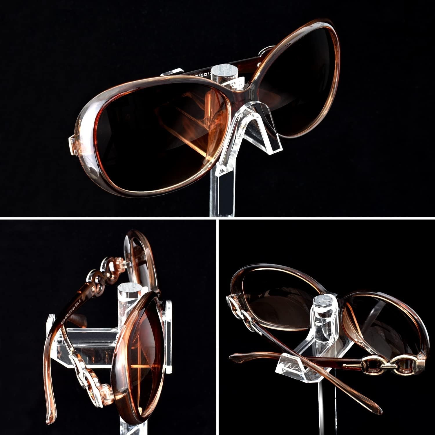 Acrylic 2-Piece Eyewear Stand for 6 Frames - Stylish and Functional