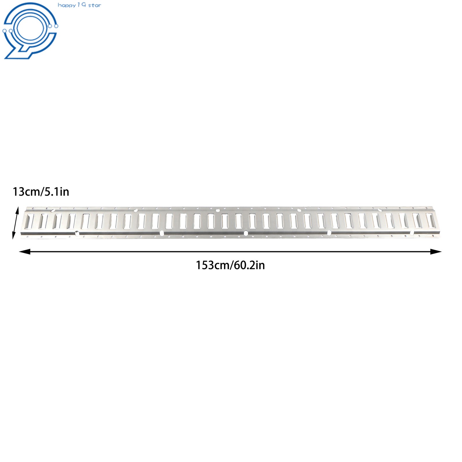 5 Pack 5' E Silver Track Tie Down Rail Kit For RV Trailer Camper Truck