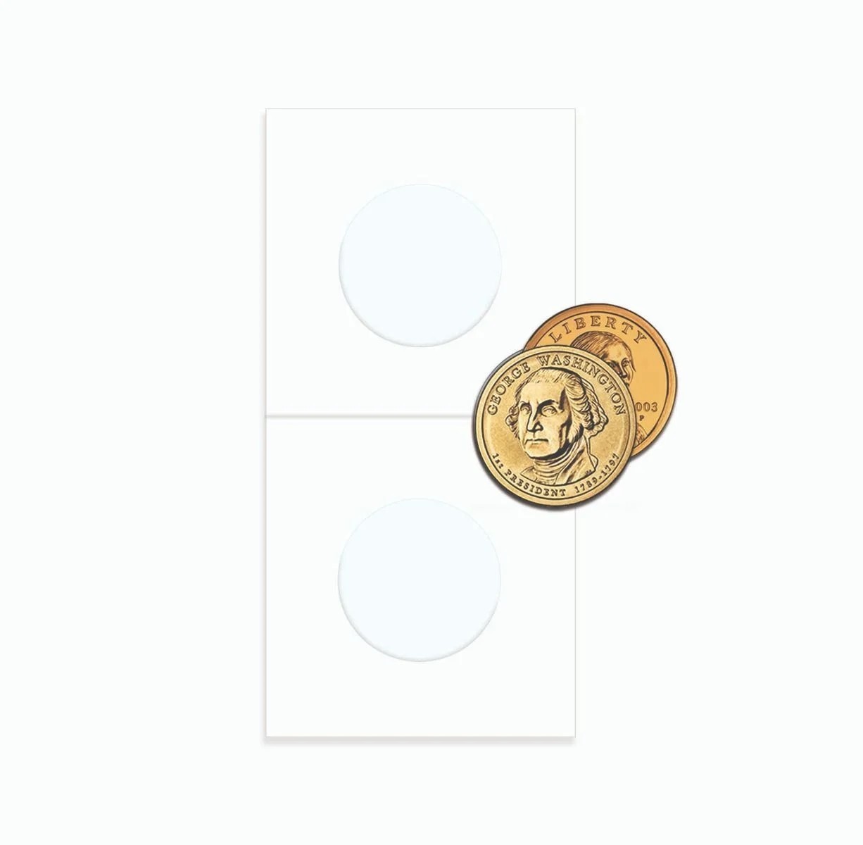 NEW (200 pk) BCW Coin Paper Flip- Small Dollar