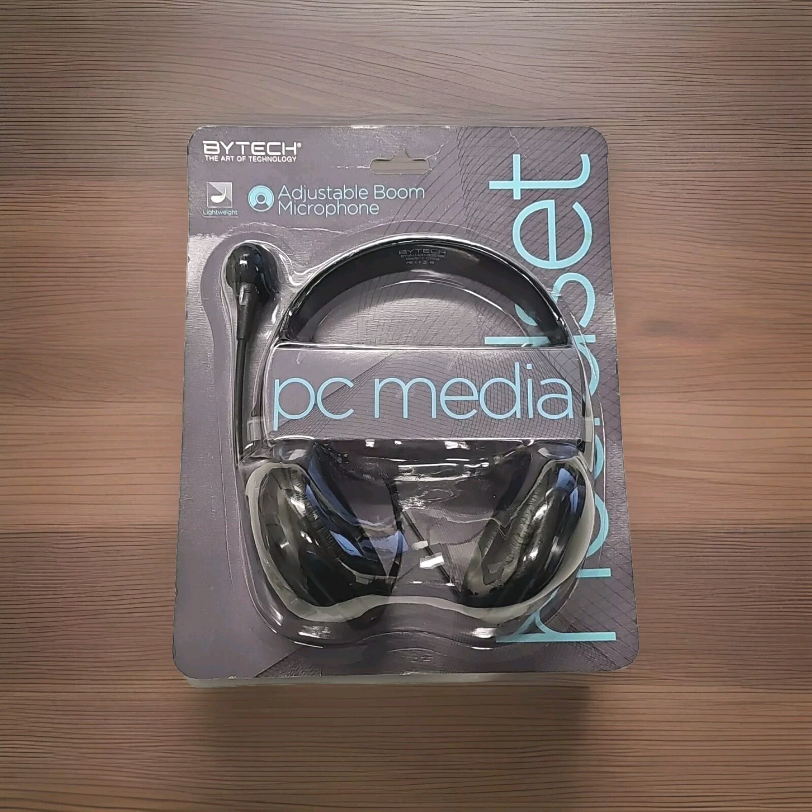 BYTECH BYAUOH002BK BYTECH Media Headset with MIC (Black) New Factory Sealed