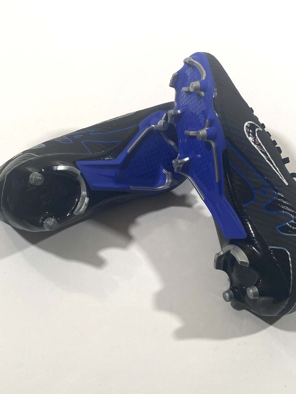 Nike Zoom Mercurial Vapor 15 Academy Fg/Mg Black-Royal Blue Sz 6.5 [DJ5631-040]