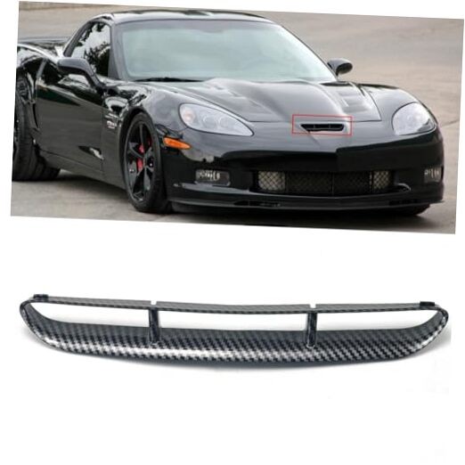Hood Vents Compatible with Corvette C6 2006-2013 Engine Hood Carbon Fiber Print