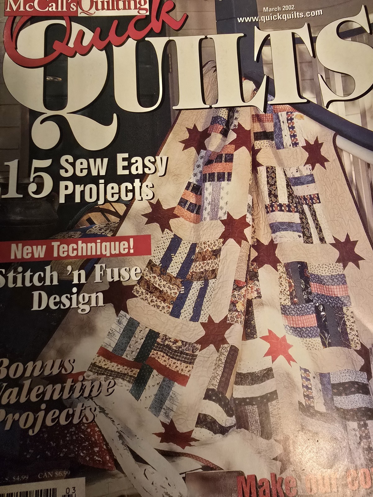 FA2 MCCALL'S QUICK QUILTS MAGAZINE March 2002