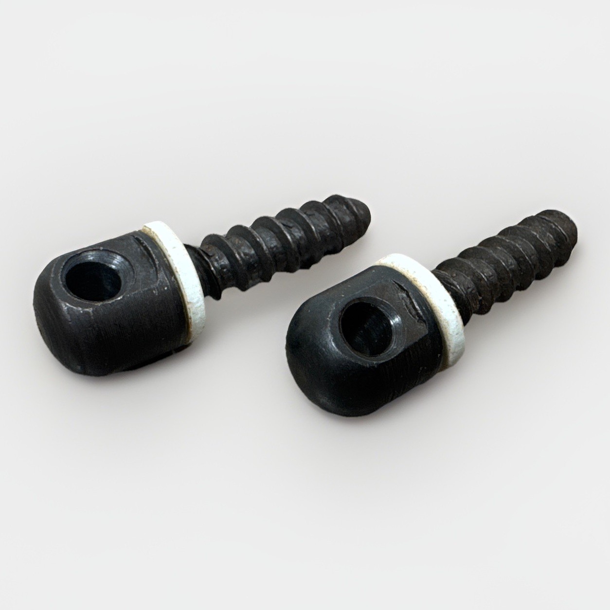 Pair 2 Uncle Mike's 3/4" Wood Screw Rifle Gun Sling Stock Swivel Stud Base Black