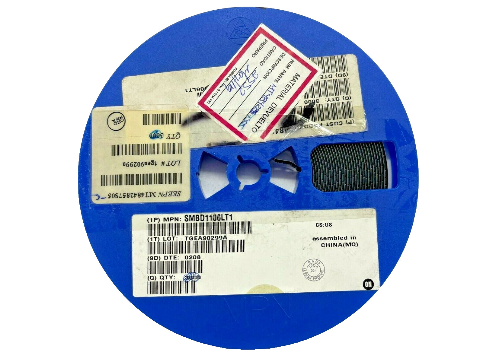 (2,552 PIECE REEL) SMBD1106LT1, ON SEMI, SS SOT23 DUAL DIODES SPCL