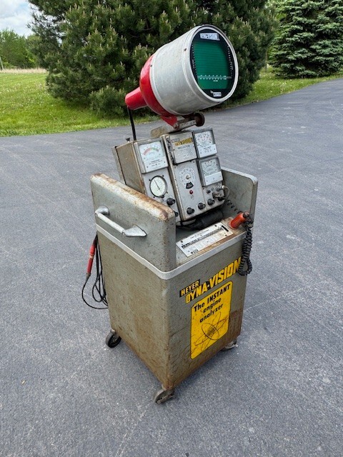 Vintage Heyer Dyna-Vision Engine Analyzer Oil Gas Service Station Tool