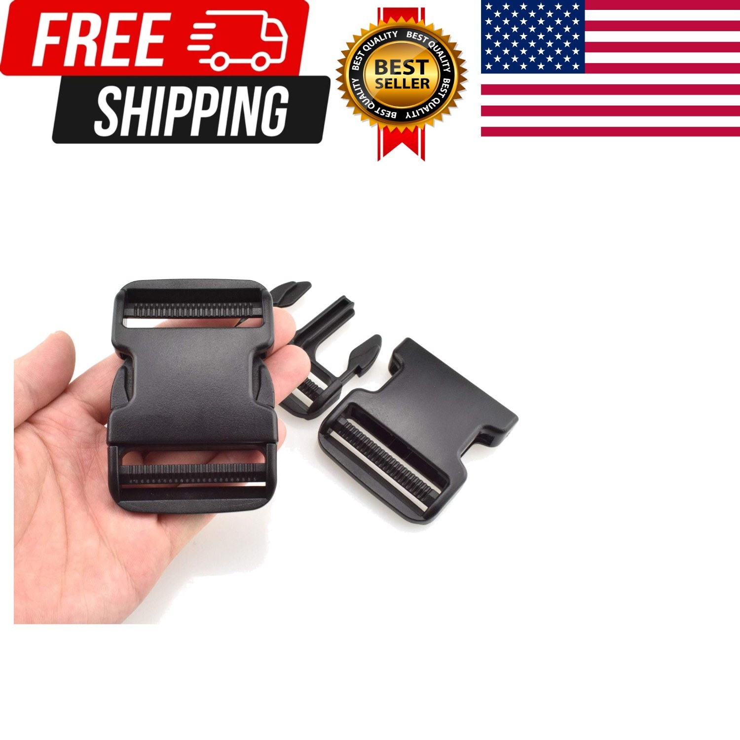 SGH Pro Extra Thick Military Grade Dual Adjustable Quick Side Release Buckles...
