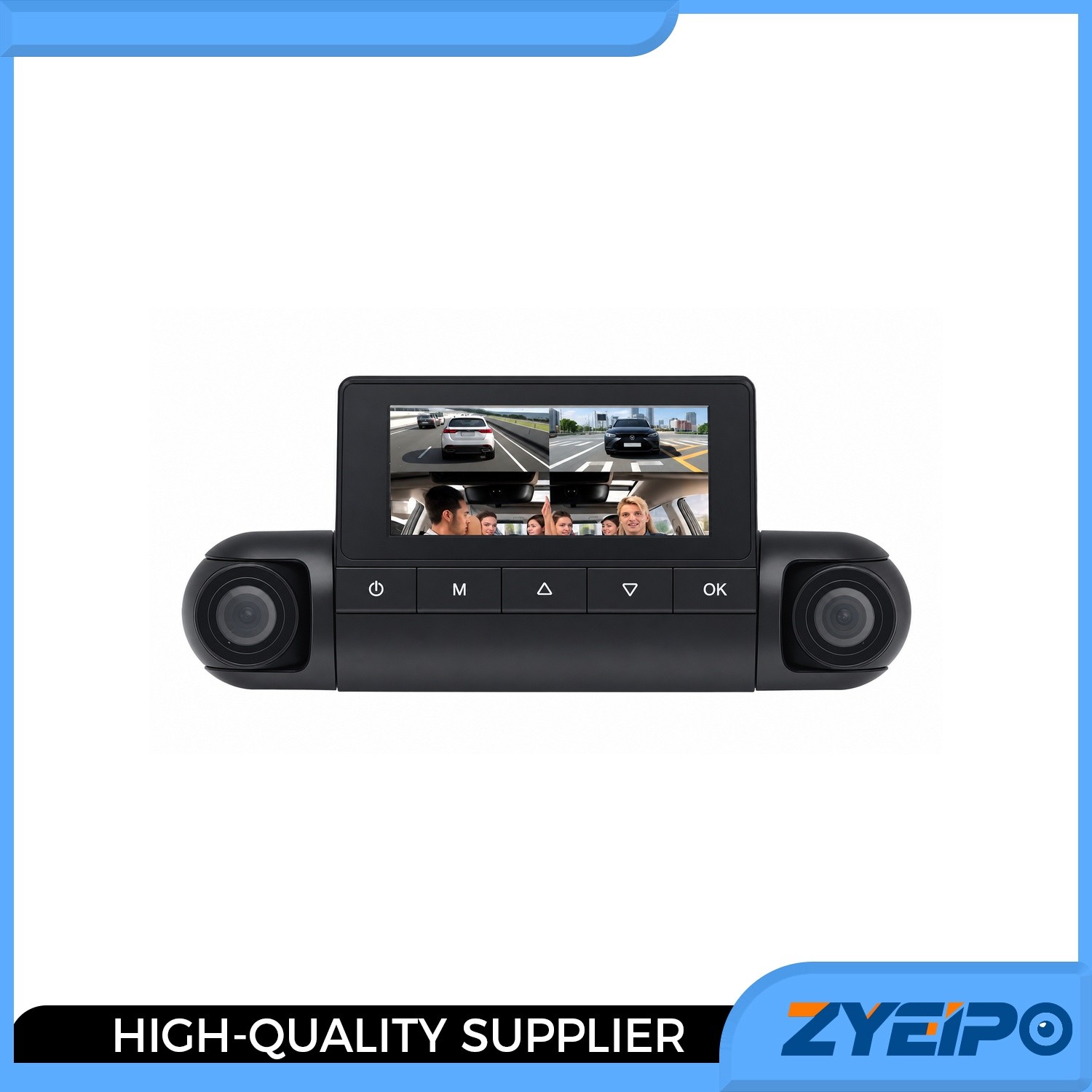 4K 360°4-Channel Dash Cam Front Rear LH RH GPS/64GB Card 5.8GHz Wi-Fi App
