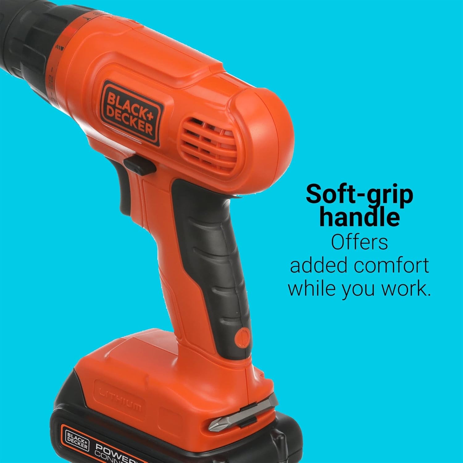 BLACK+DECKER 20V Drill Driver Kit 100pc - Lithium Ion Cordless BDC120VA100