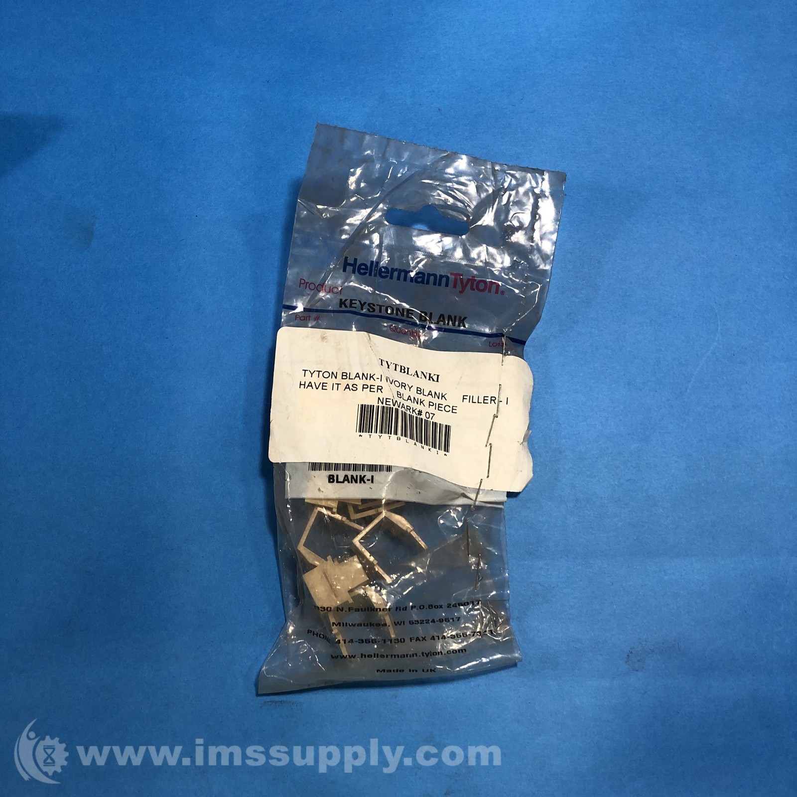 Hellermann Tyton 85HN L7 Pack of 8 Connector Insert FNOB
