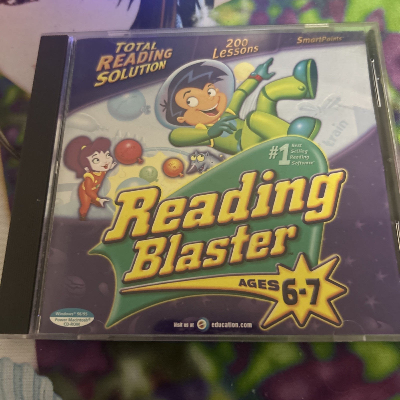 Reading Blaster For 2nd Grade PC MAC CD kids learn problems fractions
