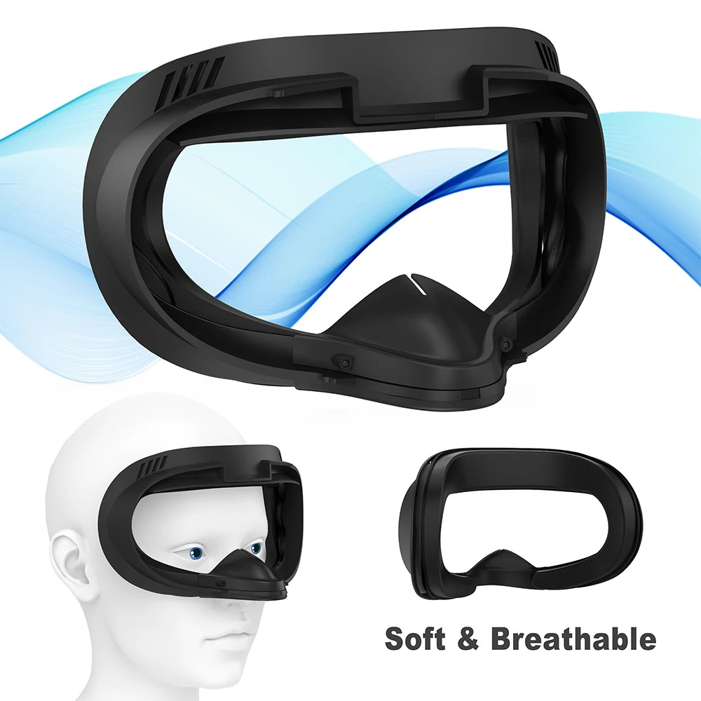 PU Leather Replacement Widen 3D Shaped Facial Interface Bracket Accessories For