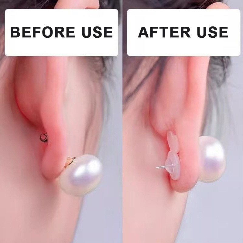 2PCS Earring Lifters Earring Backs For Droopy Ears Heavy Earring Support