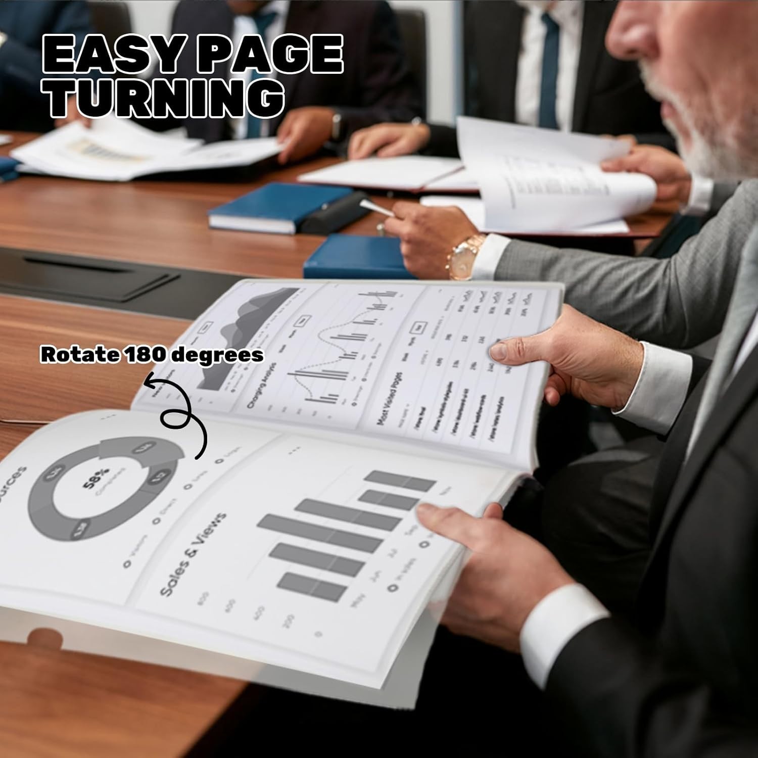 Professional Clear Report Covers - 12 Pack with Labeling Stickers and 70 Sheets