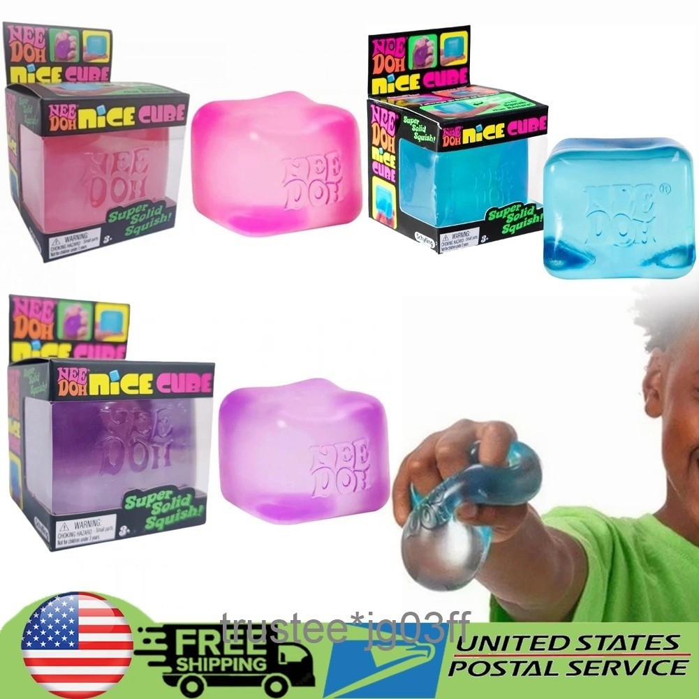 NeeDoh Nice Cube Stress Ball Sensory Fidget Toy Decompression Anxity Toy Gifts