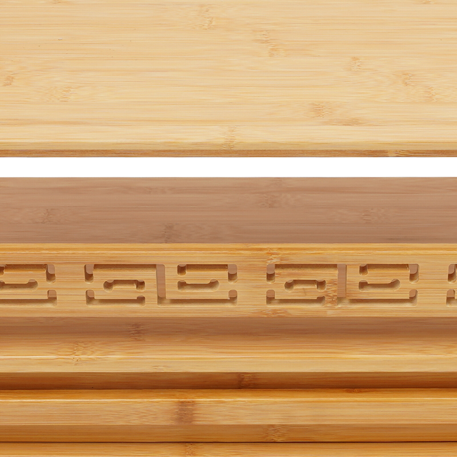 Meditation Storage Table with Drawer, Bamboo Desktop Organizer Chinese Style