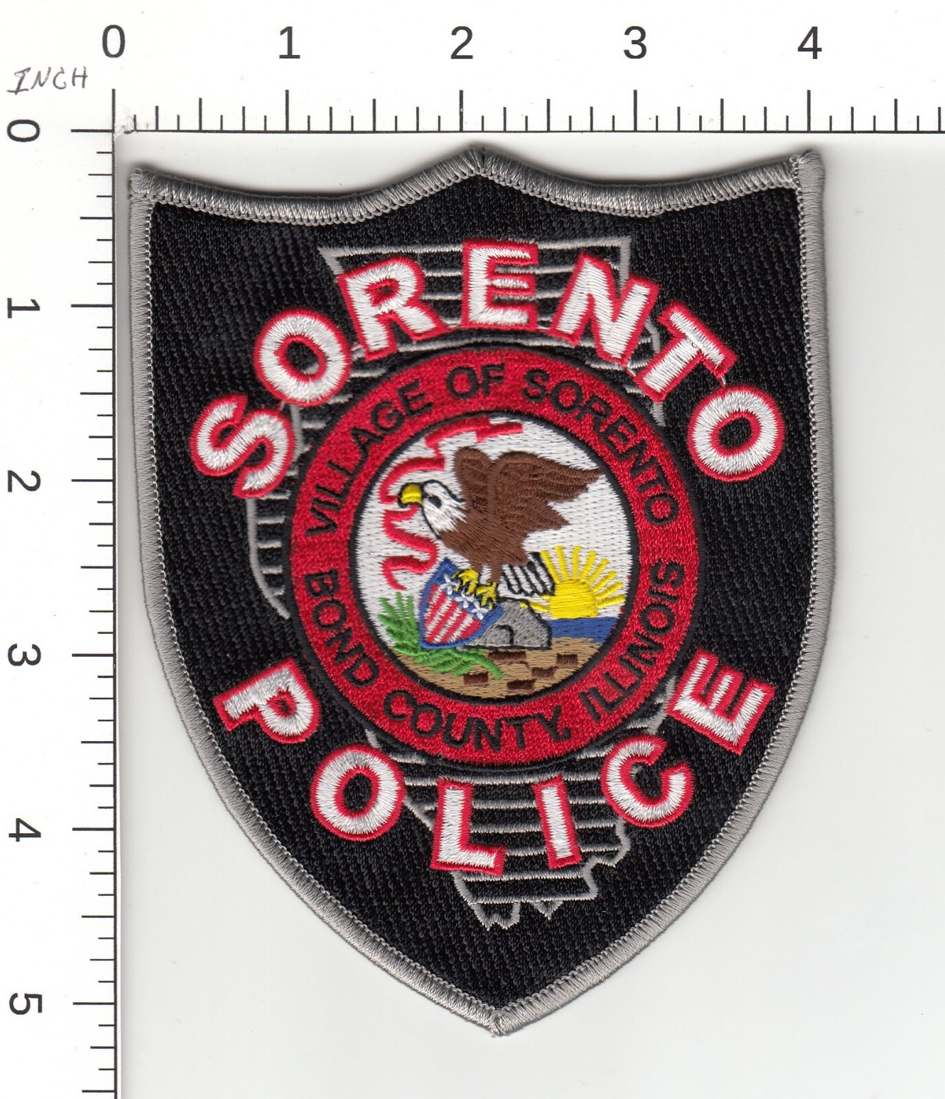 SORENTO POLICE - BOND COUNTY ( DISBANDED / DEFUNCT ) ILLINOIS COLLECTIBLE PATCH