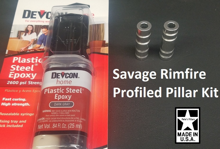 Savage 93, MkII, Mark 2, Mk2 DELUXE Profiled Pillar Stock Bedding Kit w/ DEVCON