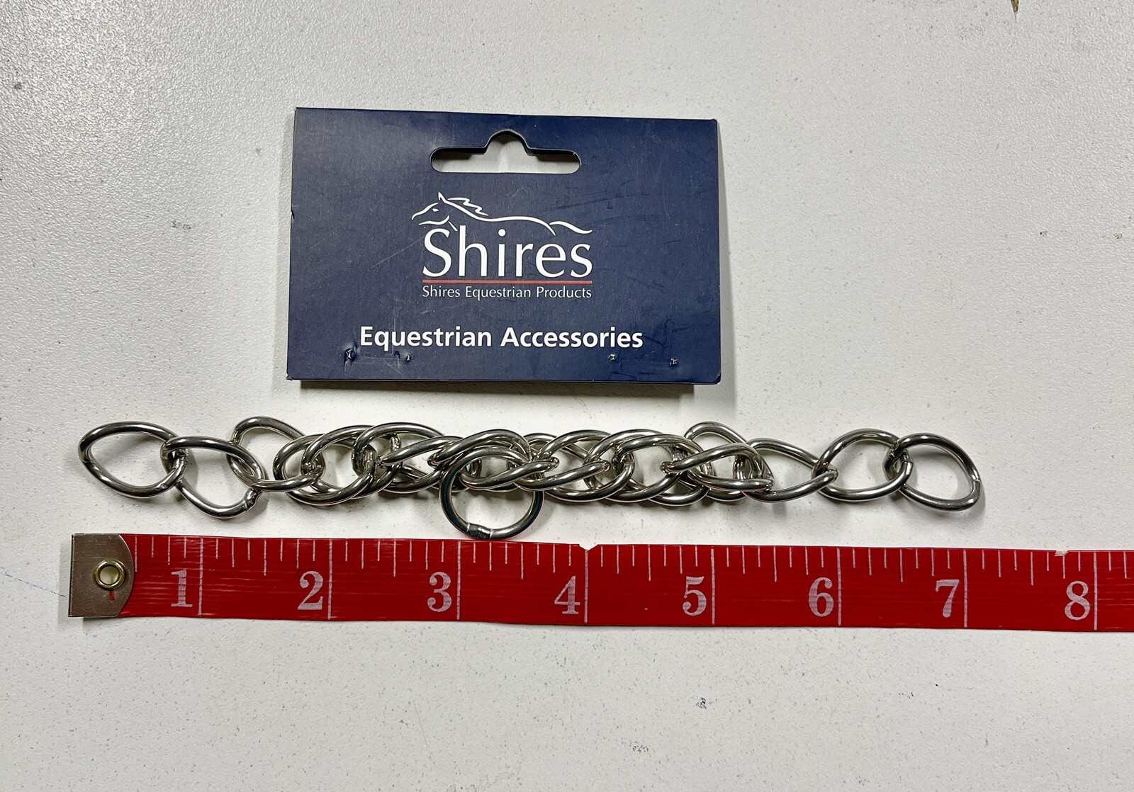 Double Link Curb Chain Stainless Steel 6" - 7" Shires Equestrian