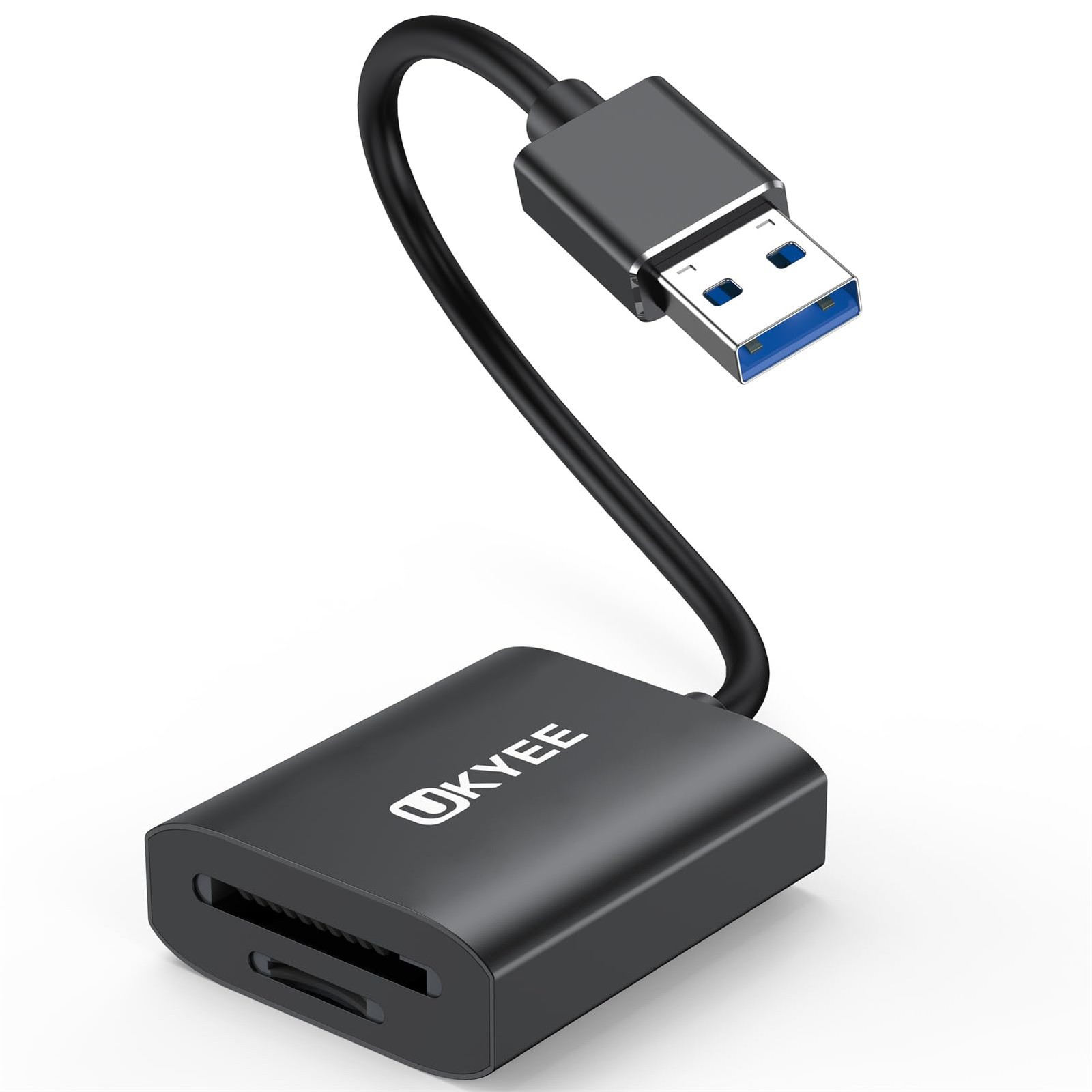 SD Card Reader, High-Speed USB 3.0 to Micro SD Card Reader, Dual Slot Simulta...
