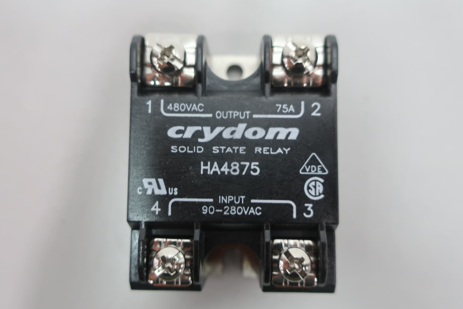 Crydom HA4875 Solid State Relay 480v-ac 75a 90-280v-ac